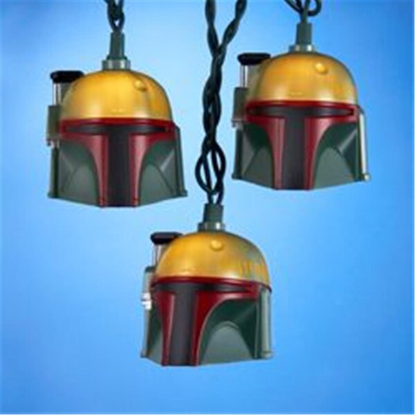 Kurt S. Adler 10-Light Boba Fett Helmet Light Set SW9135 - main
